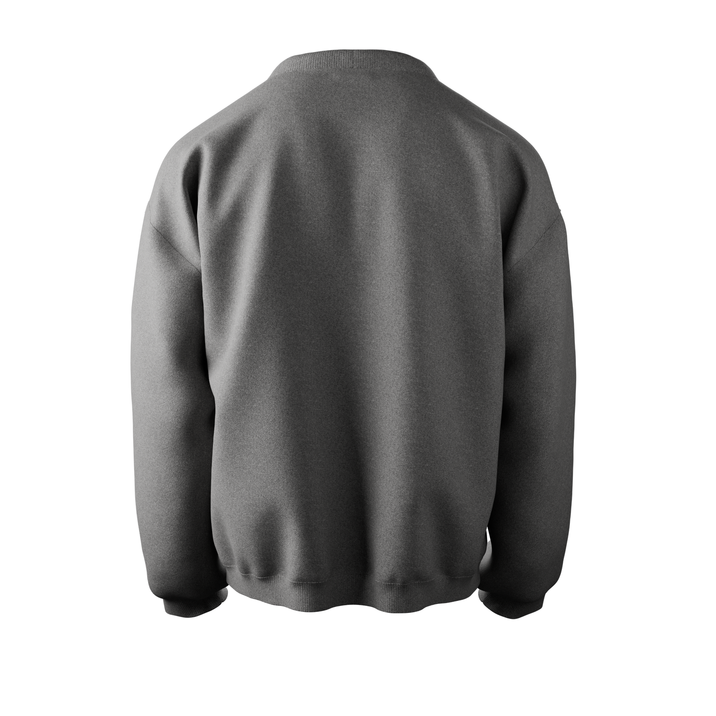 Crewneck Touching grass gris chiné