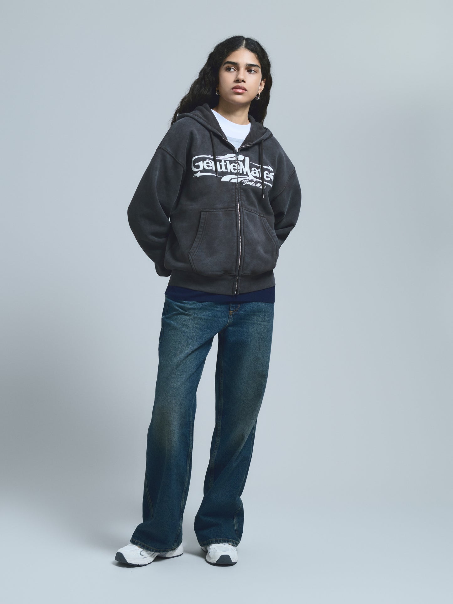 Hoodie Racing Délavé