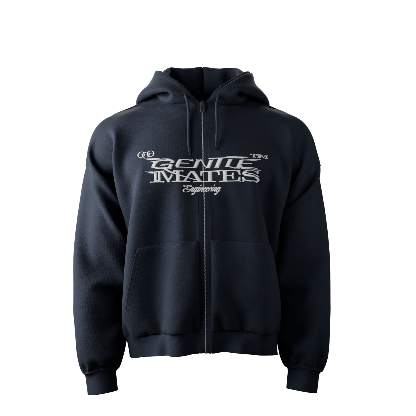 Hoodie summer bleu marine zippé