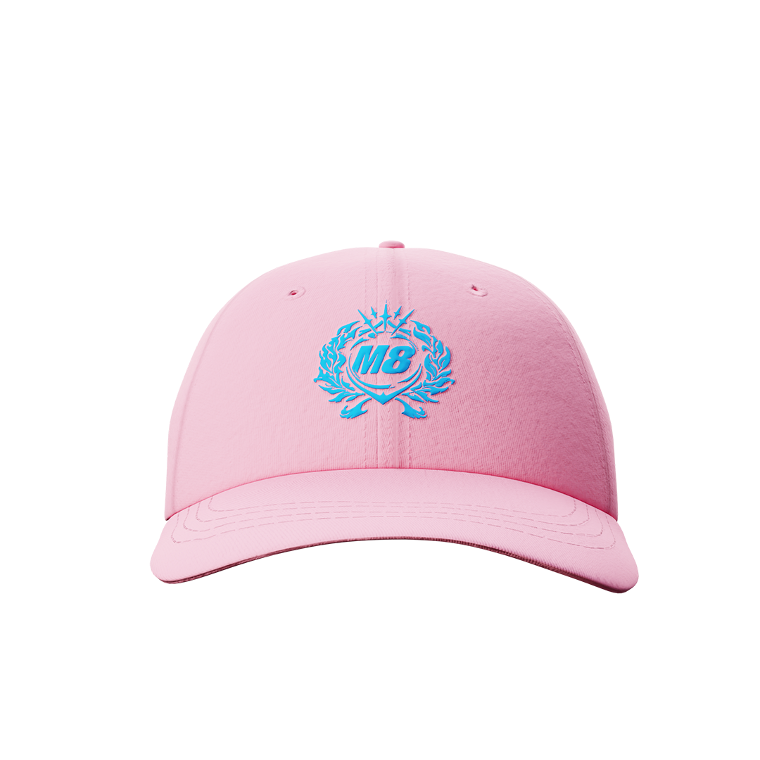 Casquette M8 dad hat rose