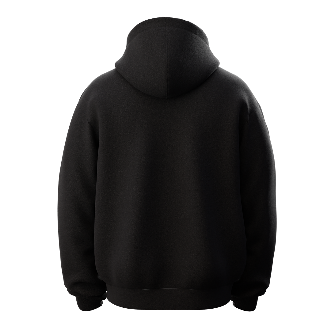 Hoodie flowers logo noir