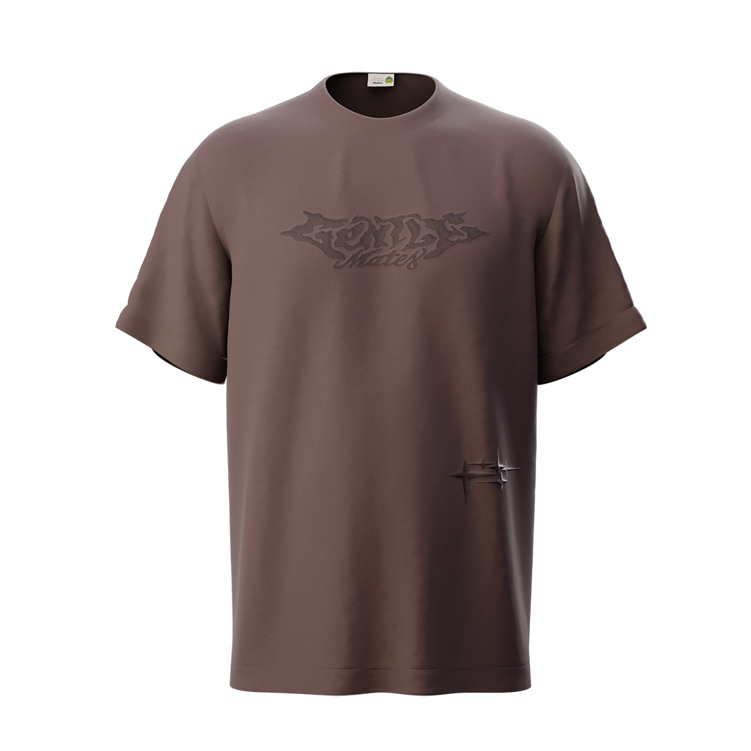 T-shirt logo marron