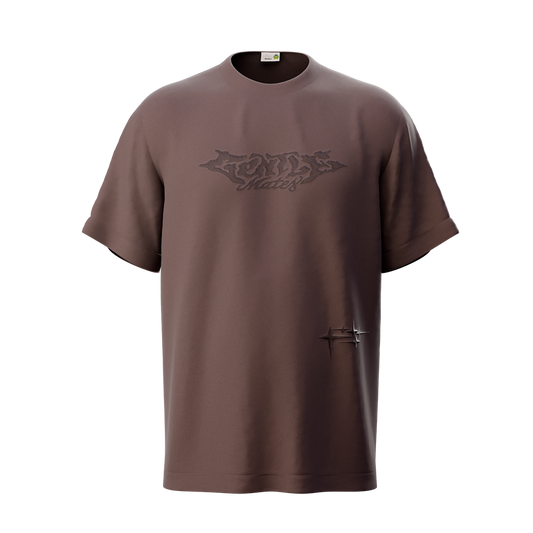 T-shirt logo marron