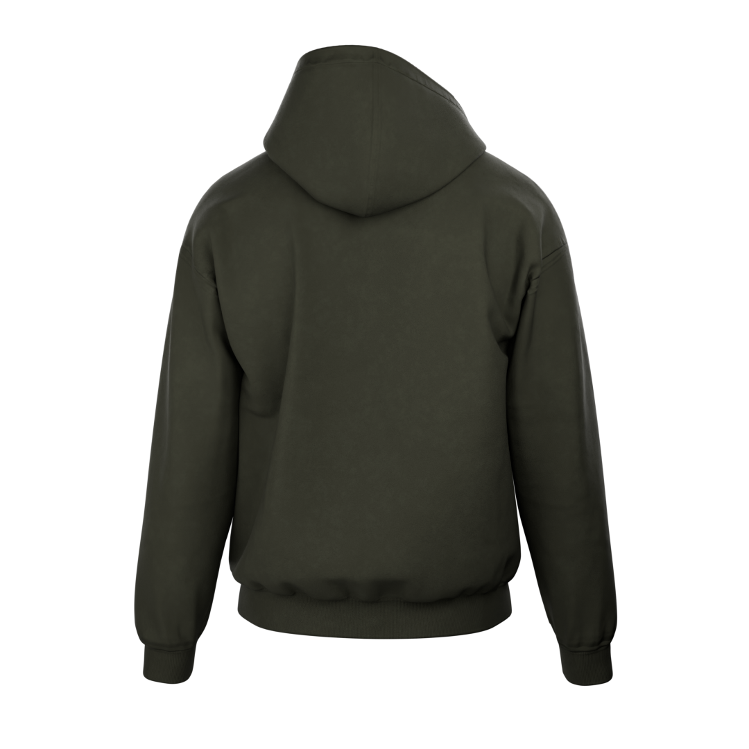 Hoodie Hanging Out zippé vert