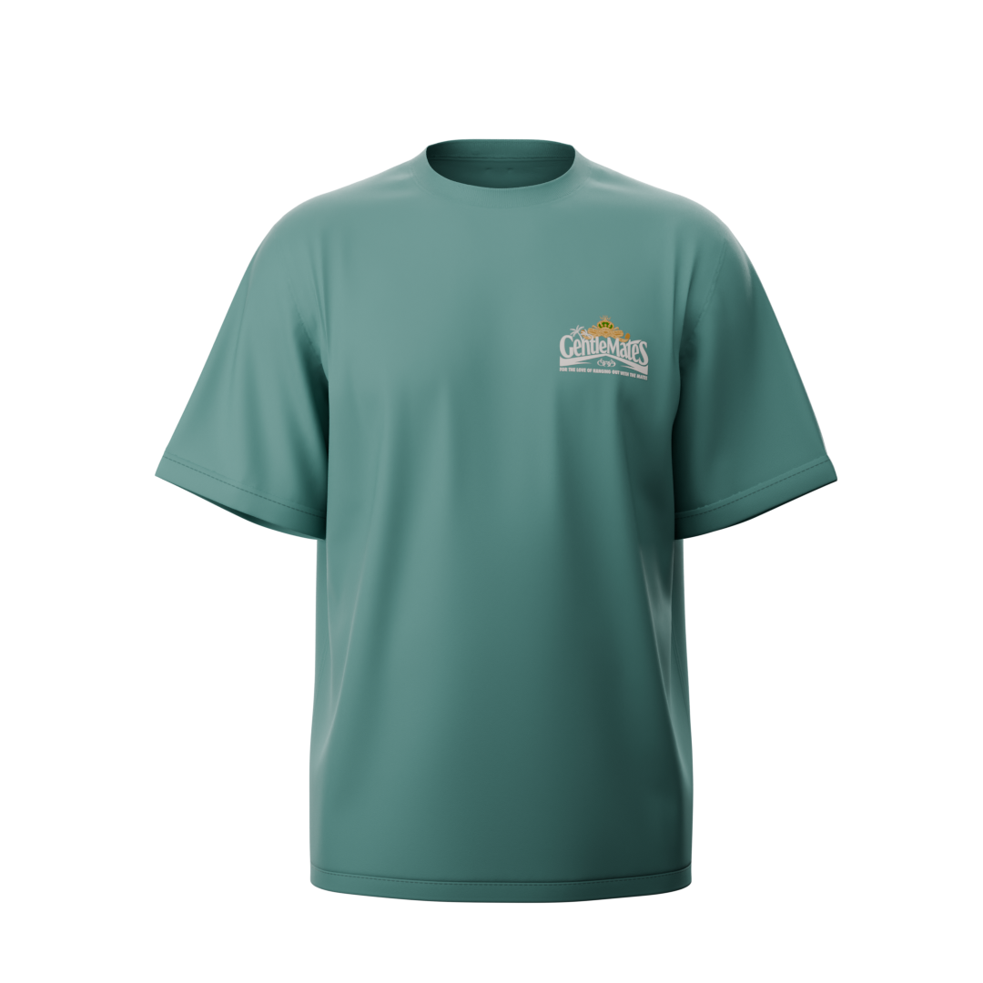 T-SHIRT HANGING OUT BLEU