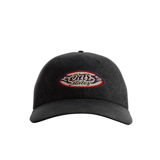 Casquette patch Gentle Mates noire délavée