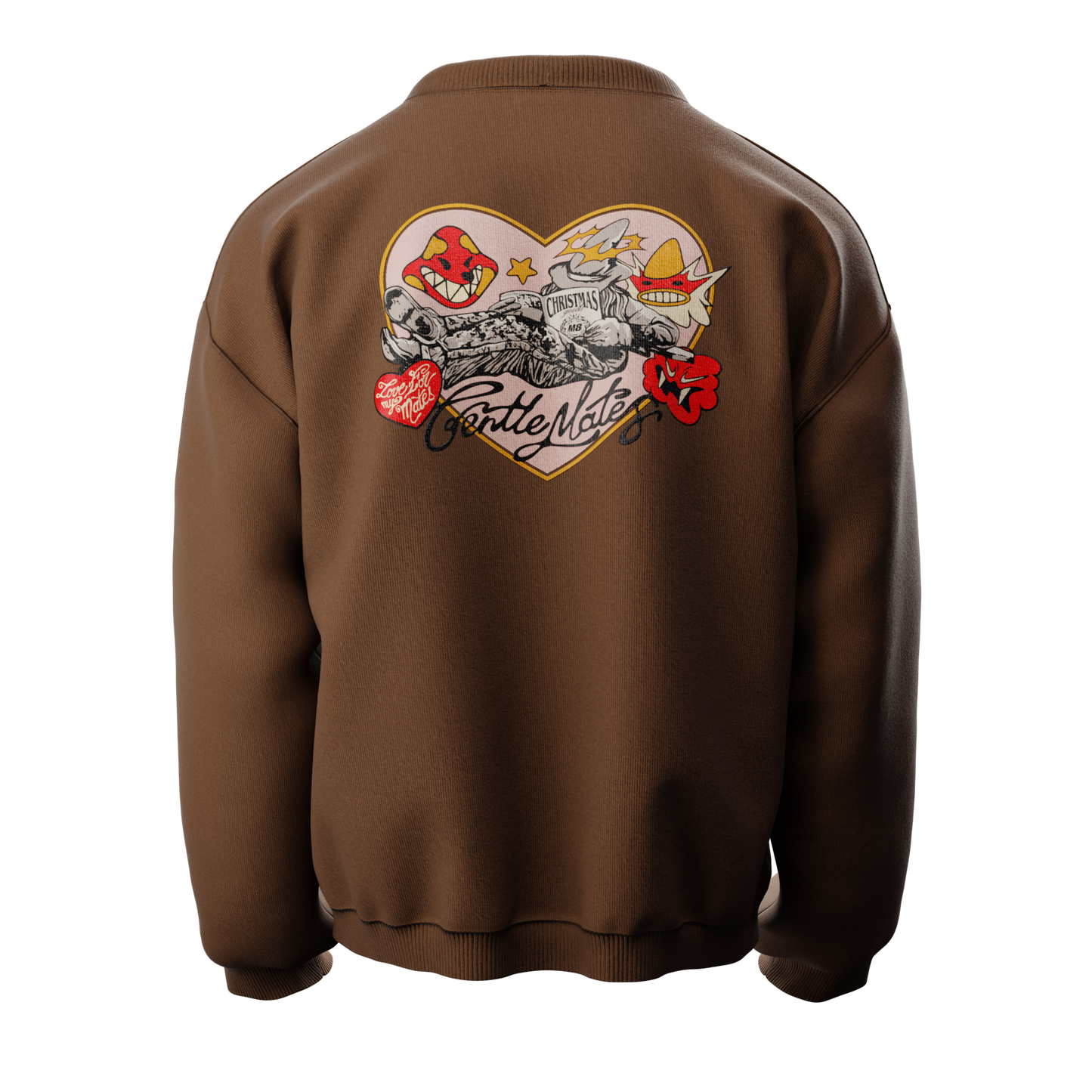 Crewneck Christmas marron