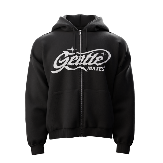 Hoodie logo zippé