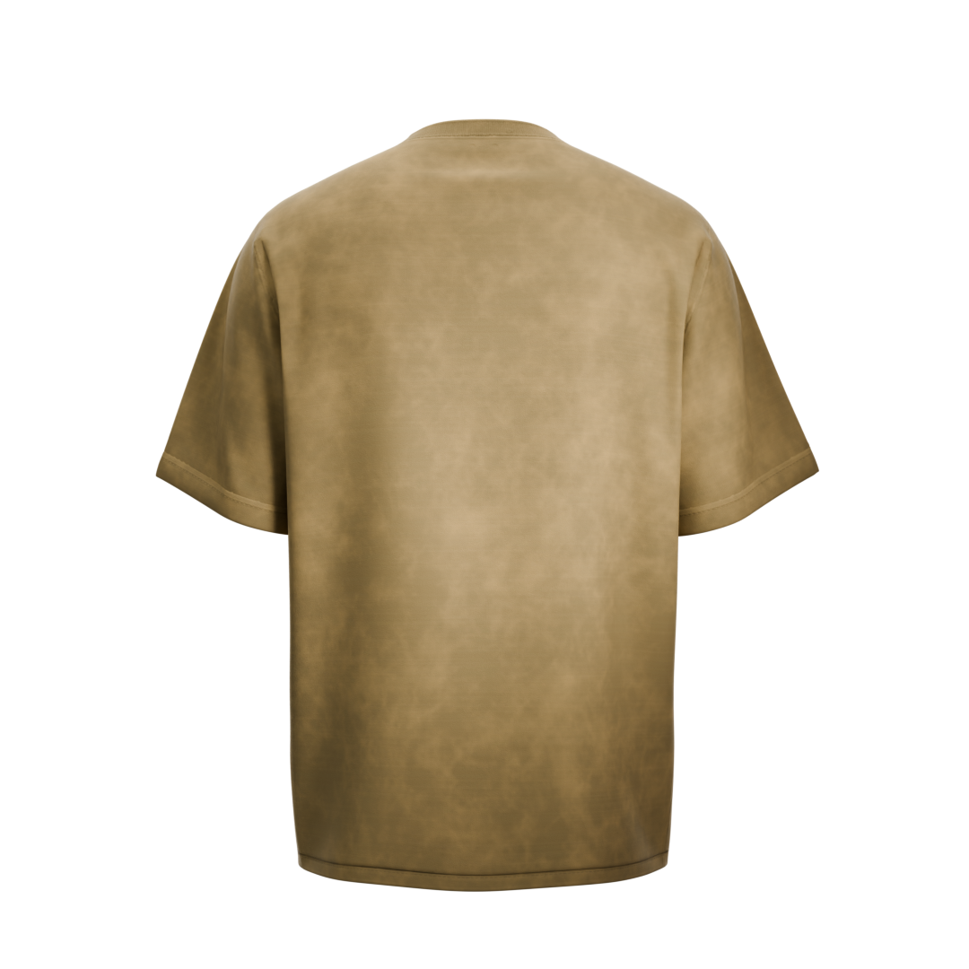 T-shirt Live Love Play sable